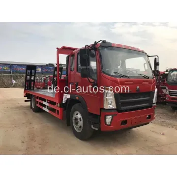 Sinotruk Howo 6 Räder Flachbett Truck für Bulldozer -Bagger -Gabelstapler